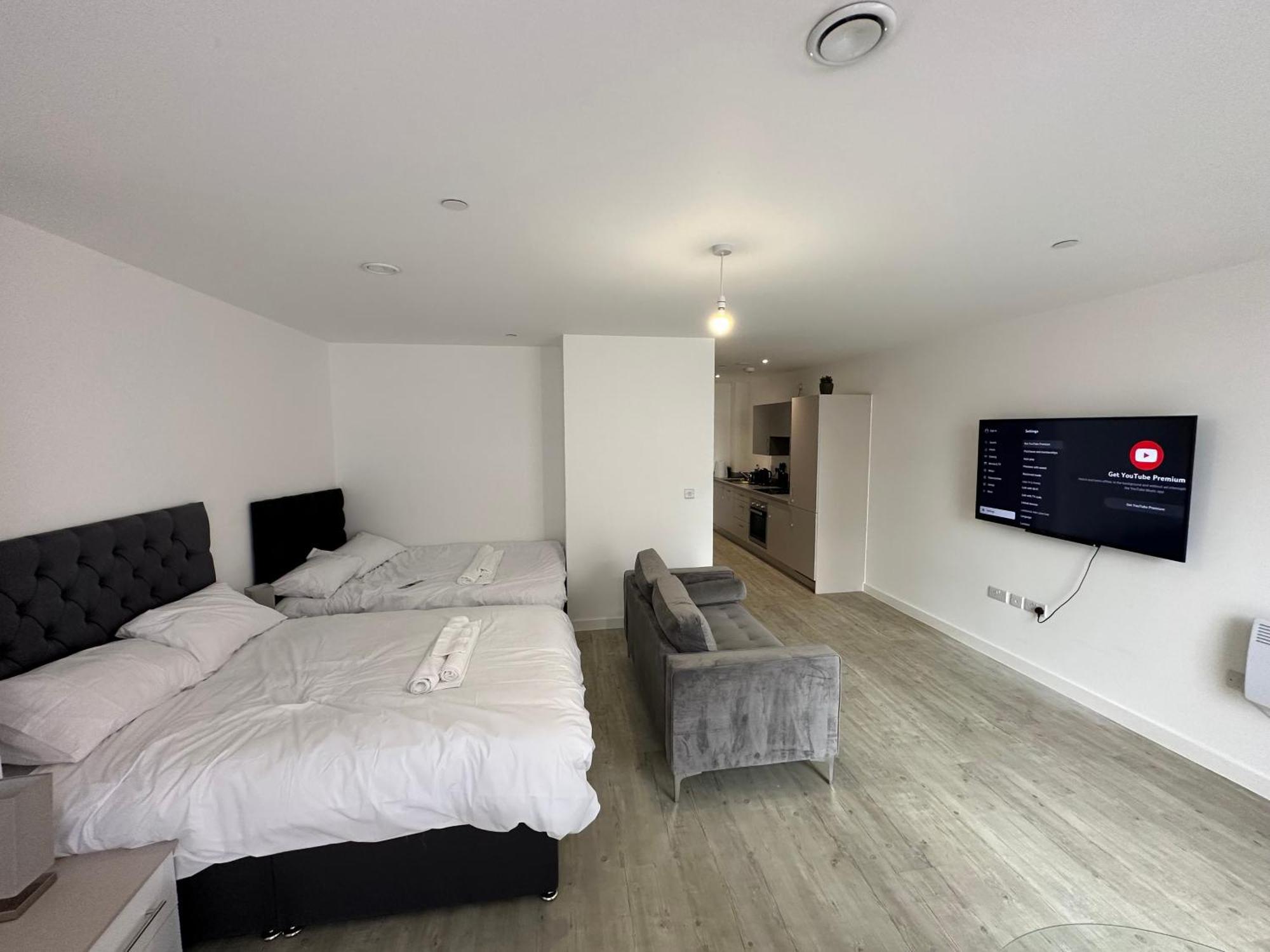 Manchester Old Trafford Studio Apartment Exterior foto
